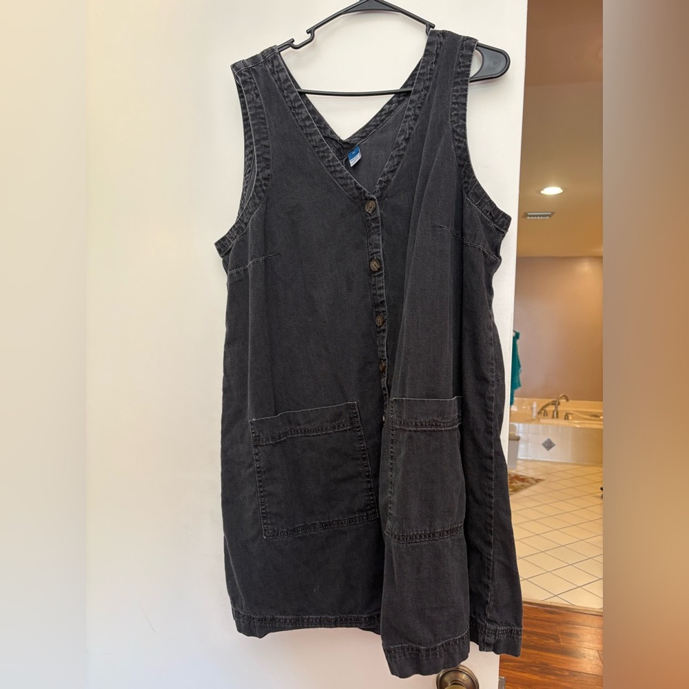Old Navy Black Denim Dress